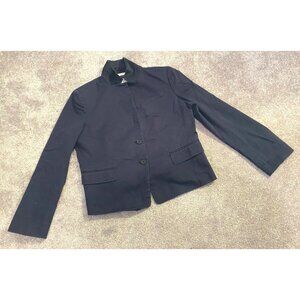 Ann Taylor Womens Blazer Jacket Black Size 16
